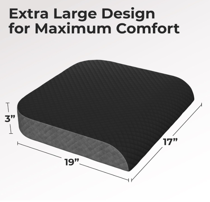 Derbixo portable seat cushion with carry handle