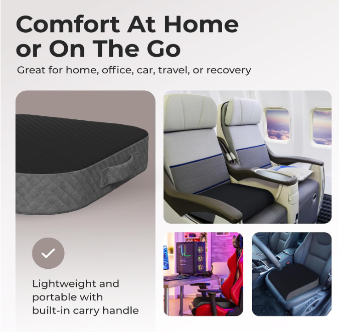 Derbixo large memory foam cushion